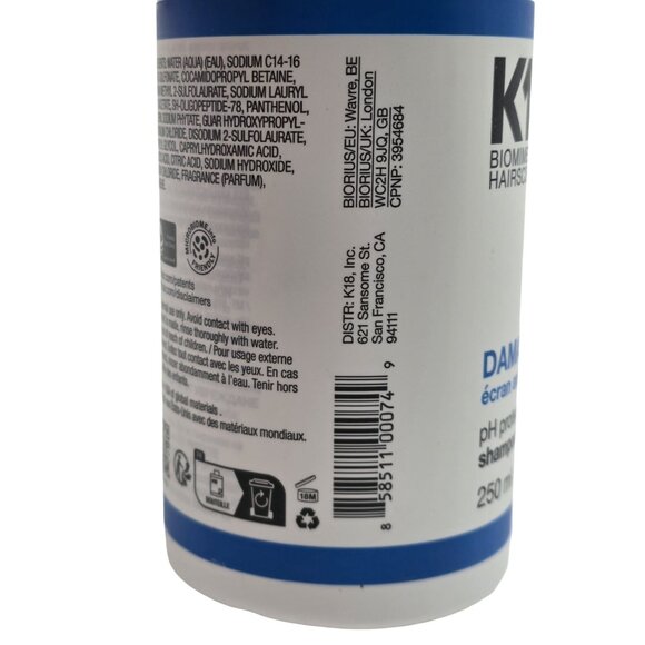 New - K18 Damage Shield pH Protective Shampoo, 8.5 fl oz - Picture 4 of 5